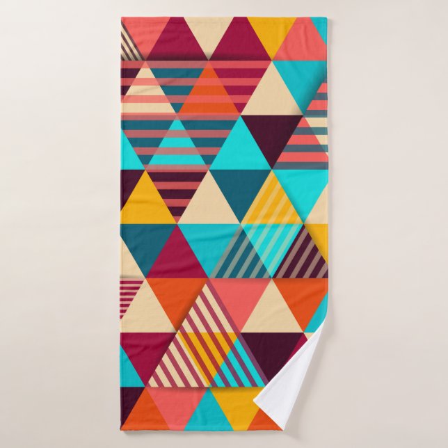Toalha De Banho Abstract background with triangle shapes. Modern g (Toalha de Banho)
