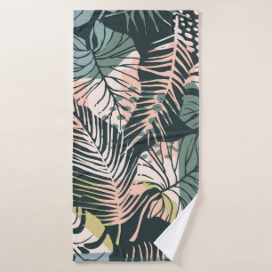 Toalha De Banho Abstract creative seamless pattern with tropical p