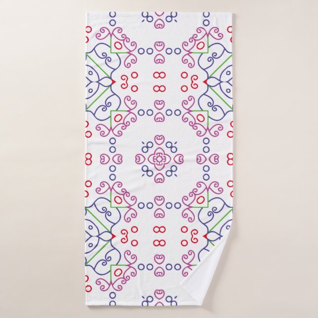 Toalha De Banho Abstract floral pattern designabstract, art, home  (Toalha de Banho)
