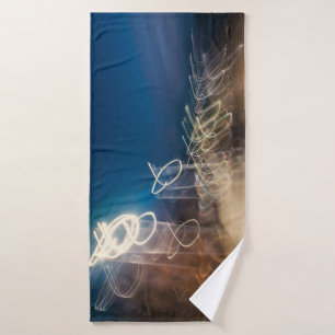 Toalha De Banho Abstract Intentional Camera Movement Night Light T