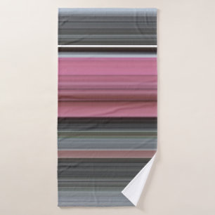 Toalha De Banho Abstrato nº 1: Rosa e cinza