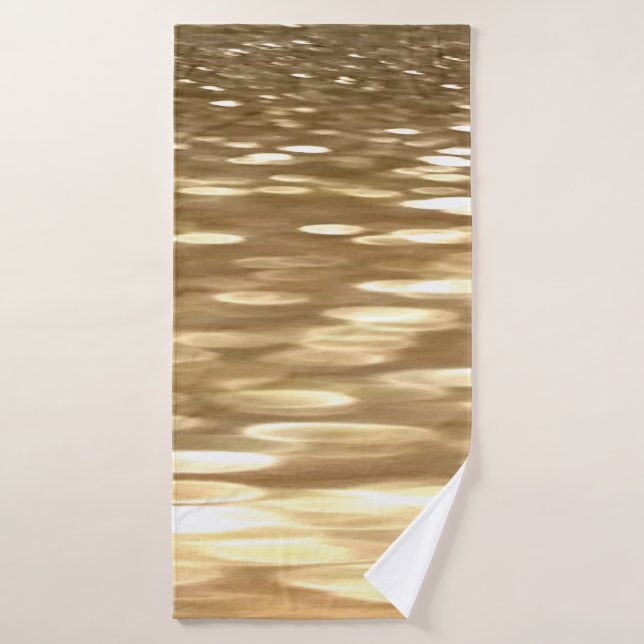 Toalha De Banho Abstrato nº 3: Shimmer Dourado (Toalha de Banho)