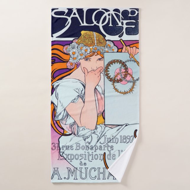 Toalha De Banho Alphonse Mucha (Toalha de Banho)