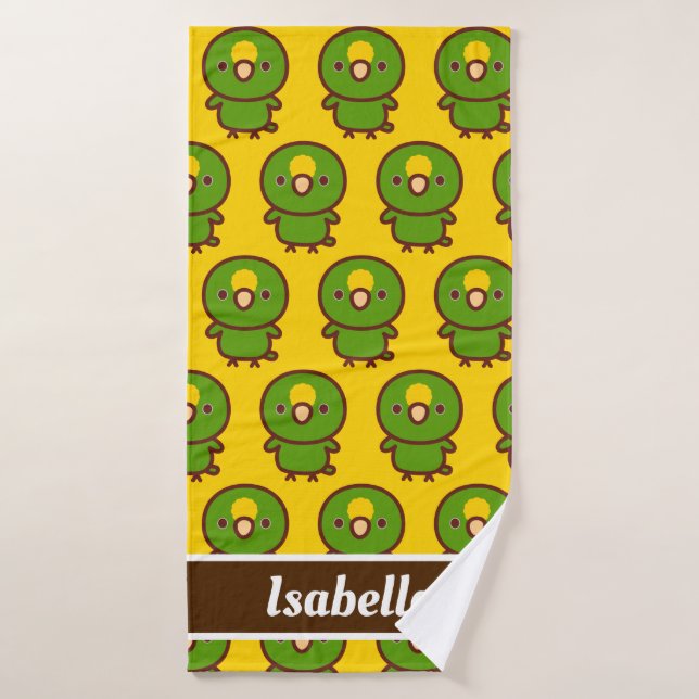 Toalha De Banho Amarelo-coroado (Toalha de Banho)