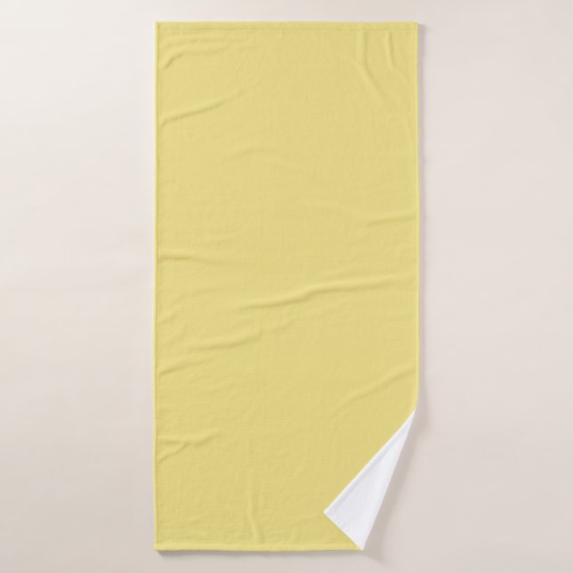 Toalha De Banho Amarelo Sólido Pastel (Toalha de Banho)