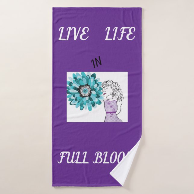 Toalha De Banho Amor às flores (Toalha de Banho)