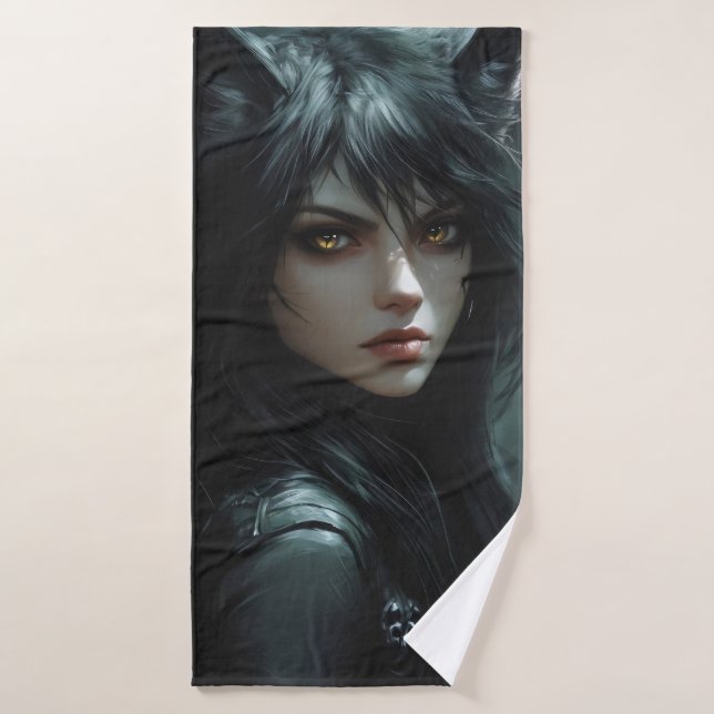Toalha De Banho Anime Wolf Girl (Toalha de Banho)