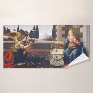 Toalha De Banho Anunciação, Leonardo da Vinci, 1472-1473