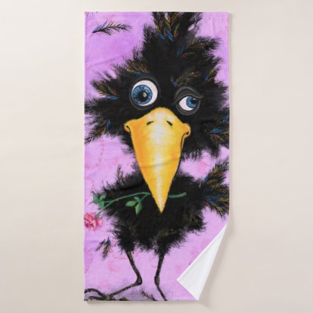 Toalha De Banho Apaixonado Crow Bath Towel Funny (Toalha de Banho)
