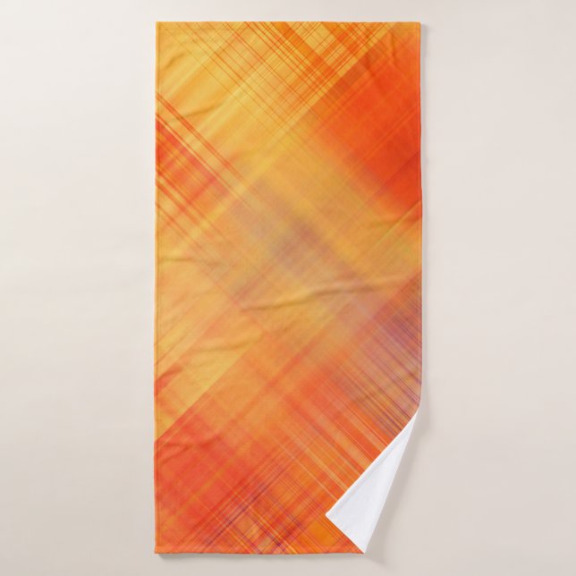 Toalha De Banho art abstract geometric diagonal lines pattern, blu (Toalha de Banho)