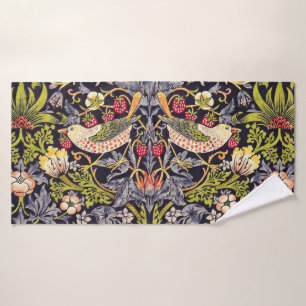 Toalha De Banho Arte floral Nouveau do ladrão da morango de