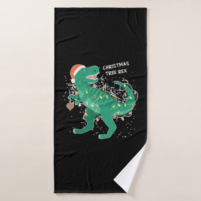 Toalha De Banho Árvore Natal Rex (Toalha de Banho)
