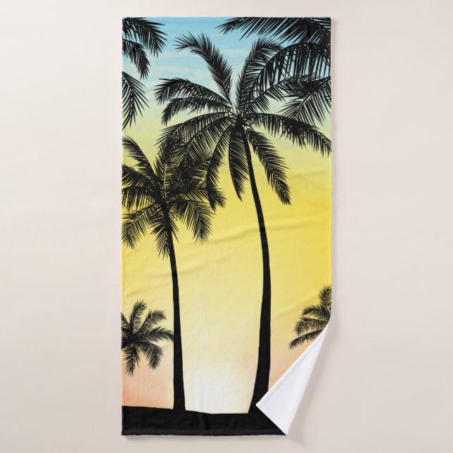 Toalha De Banho Árvores tropicais de verão (Toalha de Banho)