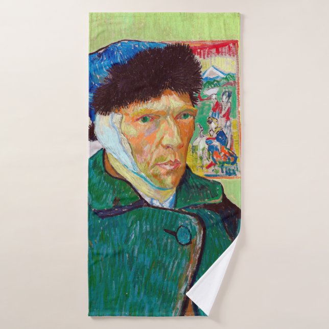 Toalha De Banho Autoretrato com um Orelho Bandrado, Van Gogh (Toalha de Banho)