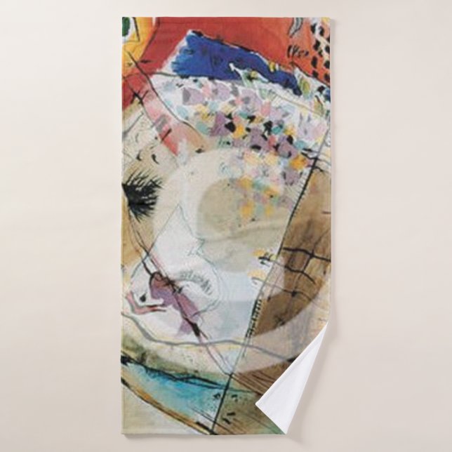 Toalha De Banho Aves Exóticas, 1915 por Wassily Kandinsky (Toalha de Banho)