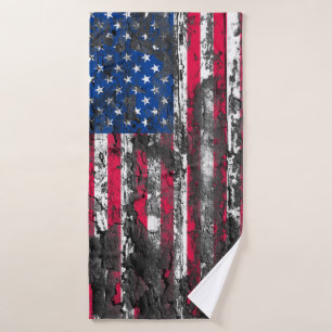 Toalha De Banho Bandeira Americana