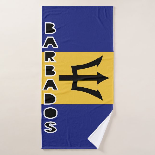 Toalha De Banho Bandeira Barbados (Toalha de Banho)