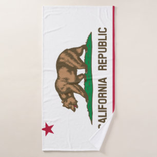 Toalha De Banho Bandeira da Califórnia