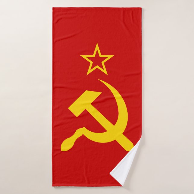 Toalha De Banho Bandeira da URSS - Bandeira da União Soviética (Toalha de Banho)