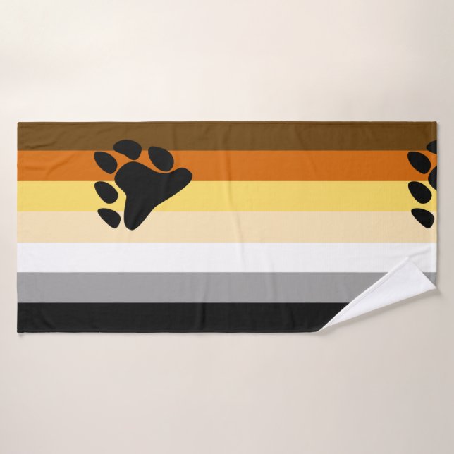 Toalha De Banho Bandeira do Orgulho Urso (Toalha de Banho)
