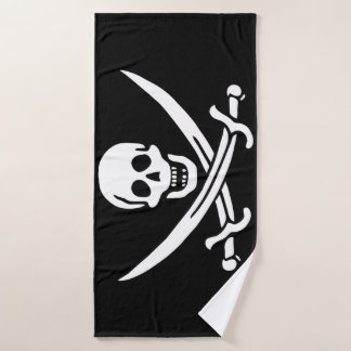 Toalha De Banho Bandeira Pirata