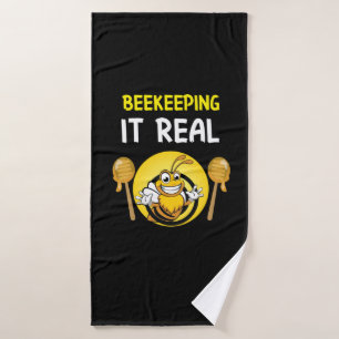 Toalha De Banho Beekeeper Art BeeKeeping It Real