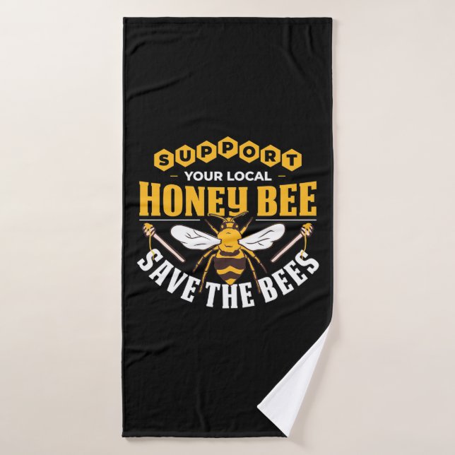 Toalha De Banho Beekeeper Gift | Honey Bee Save The Bees (Toalha de Banho)