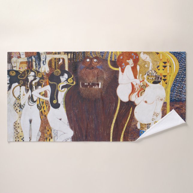 Toalha De Banho Beethoven Frieze (detalhe), Gustav Klimt (Toalha de Banho)