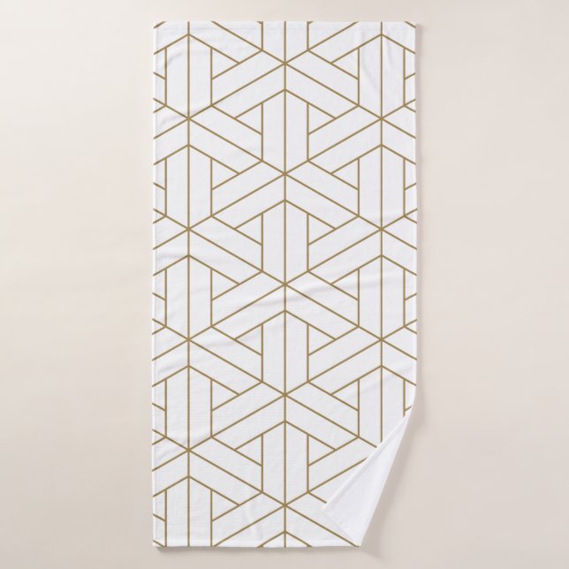 Toalha De Banho Belo padrão sem costura japanês shoji kumiko,  (Toalha de Banho)