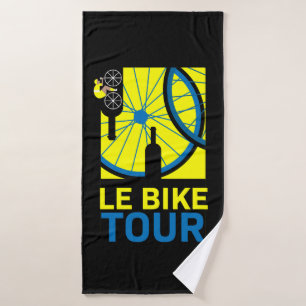 Toalha De Banho Bike Tour Art