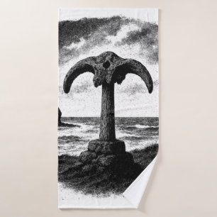 Toalha De Banho Birsay Whalebone – Monumento de Tinta de Orkney