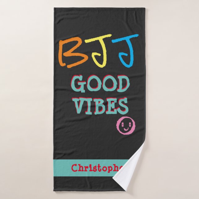 Toalha De Banho BJJ Jiu Jitsu Good Vibes Gym Towel (Toalha de Banho)
