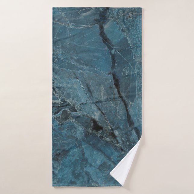 Toalha De Banho blue marble texture background, Italian marbel wit (Toalha de Banho)