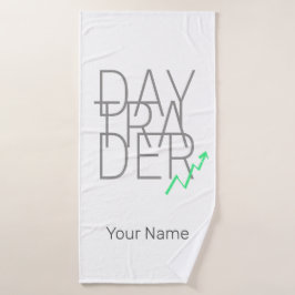 Toalha De Banho Bolsa de Valores do Dia Trader e Cryptocurrency