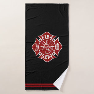 Toalha De Banho Bombeiro Maltês Cross Bath Towel