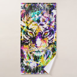 Toalha De Banho Bonita Tiger Bath Towel | Colorida Tiger
