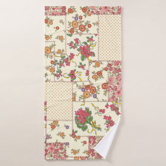 Toalha De Banho Bonito Sistema Floral de Correspondência Invisível