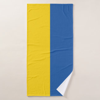 Toalha De Banho Botão Bandeira da Ucrânia