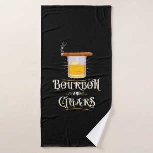Toalha De Banho Bourbon e charutos