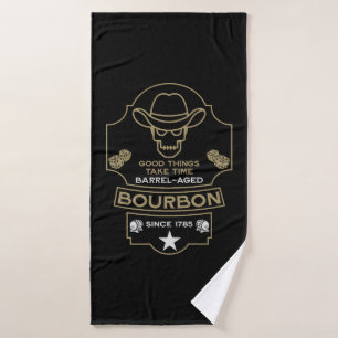 Toalha De Banho Bourbon Whiskey Art