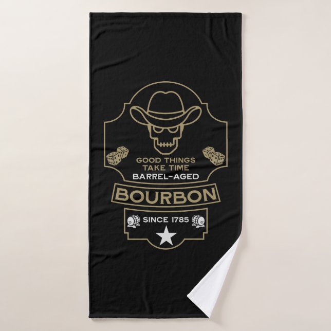 Toalha De Banho Bourbon Whiskey Art (Toalha de Banho)