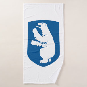 Toalha De Banho brasão de armas da Groenlândia país símbolo emblem