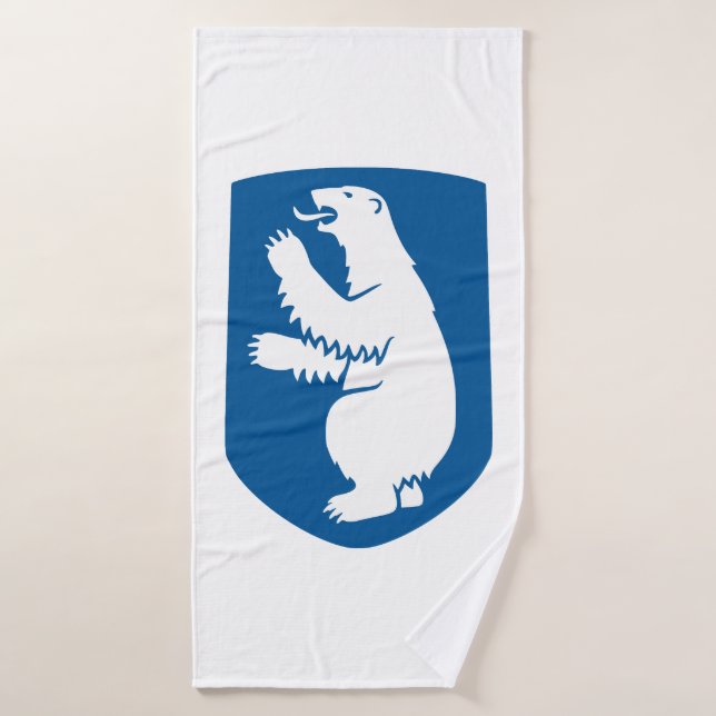 Toalha De Banho brasão de armas da Groenlândia país símbolo emblem (Toalha de Banho)