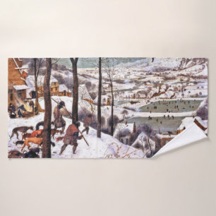 Toalha De Banho Caçadores na neve, Pieter Bruegel, o Velho