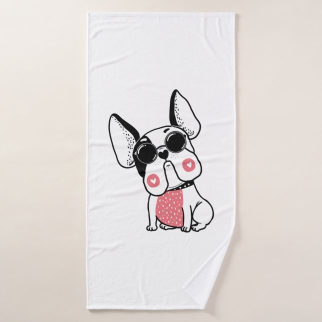 Toalha De Banho cachorrinho fofo (Toalha de Banho)
