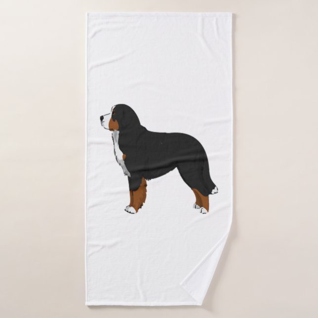 Toalha De Banho Cachorro da Montanha Bernese (Toalha de Banho)