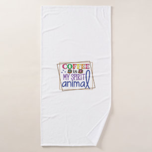Toalha De Banho Café De Arte Café É Meu Espírito 2