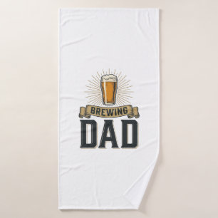 Toalha De Banho Camisa de Desenho de Gravação Vintage de Cerveja d