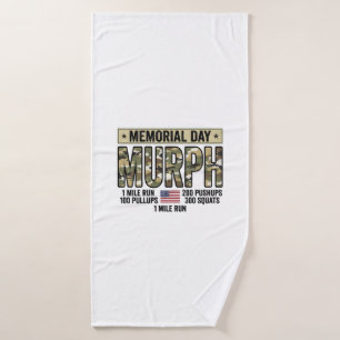 Toalha De Banho Camiseta Vetorial Vintage de Treino Memorial Day M