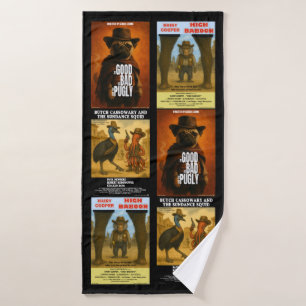 Toalha De Banho Cartaz de Filme Western Paródia